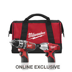 Milwaukee Tools M12 Cordless Combo Kit with 2 Batteries