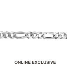 Sterling Silver Figaro Link Bracelet