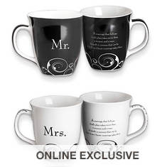 Mr. & Mrs. Stoneware Mug Set