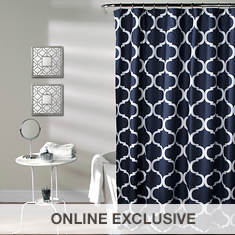 Lush Décor - Geo Shower Curtain