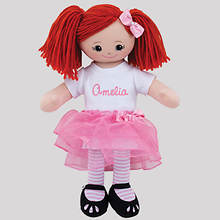 Personalized Redhead Ballerina Doll