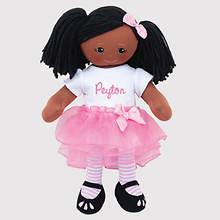 Personalized African American Ballerina Doll