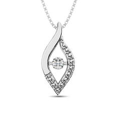 Sterling Silver .03 ct. tw. Fashion Pendant