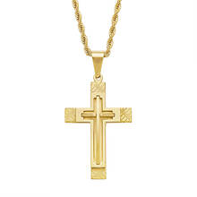 Men's Gold-Plated Cross Necklace