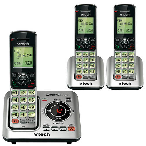 VTech Cordless Phone Base + 2 Handsets