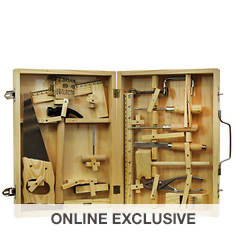 Homeware 16-Piece Metal Tool Kit with Wood Box