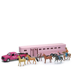 New-Ray-1:32 Pink Pick up Fifth Wheel
