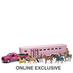 New-Ray-1:32 Pink Pick up Fifth Wheel