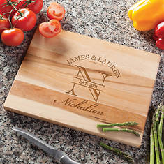 Personalized Happy Couple Cutting Board