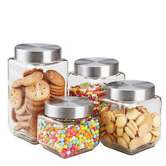 Square Glass 4-pc. Container Set
