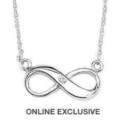 Diamond Infinity Symbol Necklace (Women's)