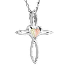 Black Hills Gold Heart/Cross Necklace (Women's)