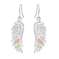 Black Hills Gold Angel Wings Earrings (Women's)