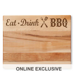 Eat, Drink, BBQ Cutting Board