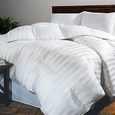 500 Thread Comfort Damask Stripe Down Comforter