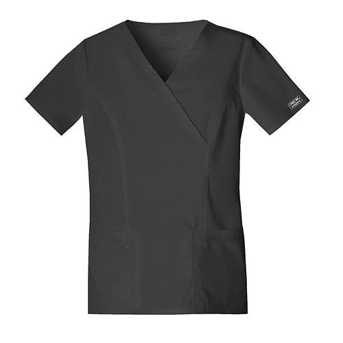 Cherokee Medical Uniforms Workwear Stretch Mock Wrap Top