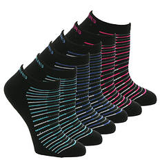Skechers Women's S108233 Low Cut 6 Pack Socks