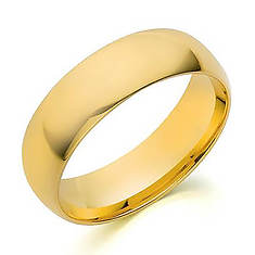 6mm 10K Gold Band