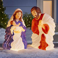 28" Lighted Nativity Set