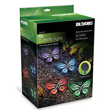 Ideaworks Solar Butterfly Lights 4-Pack