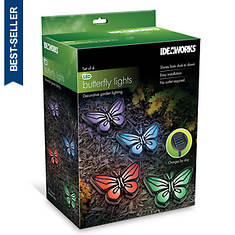 Ideaworks Solar Butterfly Lights 4-Pack