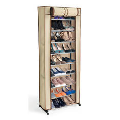 Ideaworks 30-Pair Shoe Rack with Cover