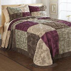 Heritage Patchwork Chenille Bedspread