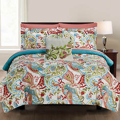 Fine Linens Printed Reversible Complete Bed Set