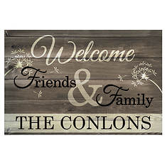 Personalized Welcome Friends & Family Doormat