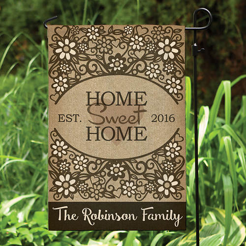 Personalized Home Sweet Home Garden Flag