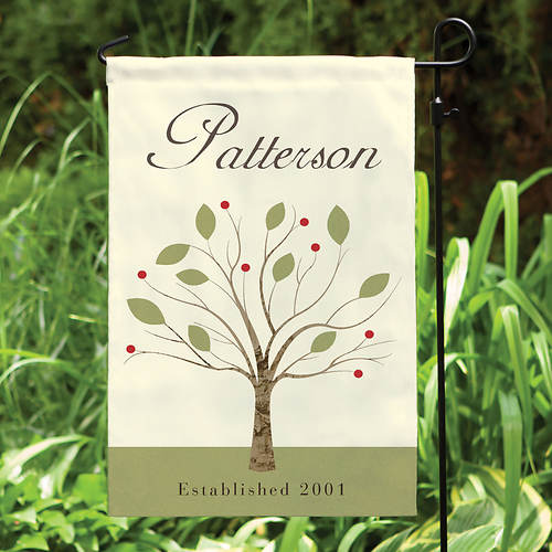 Personalized Family Tree Garden Flag