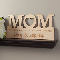 Personalized For Mom Wood Plaque