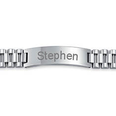 Personalized Stainless Steel ID Bracelet