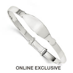 Sterling Silver Adjustable Bangle Bracelet (Kids')