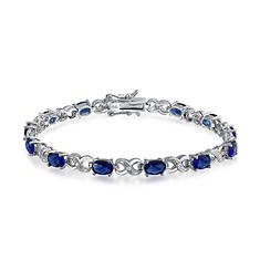 Blue Sapphire Infinity Bracelet