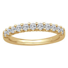 Women's 10K Gold Diamond Accent Anniversary Ring