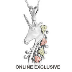 Black Hills Gold Unicorn Necklace