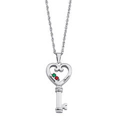 Personalized Key To My Heart Necklace