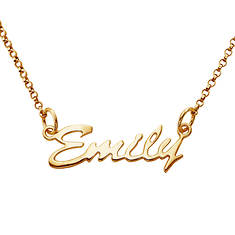 Personalized Kid's Script Name Necklace