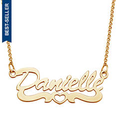 Personalized Open Heart Script Name Necklace