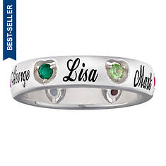 Mothers Heart Birthstone Band