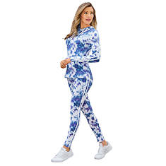 Vevo Active™ Women's Printed Tunic Jogger Set