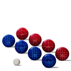 Franklin Sports Red, White and Blue Bocce Set