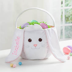 Personalized Bunny Ears Easter Basket - Opened Item