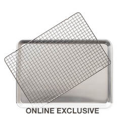 Nordic Ware 2-Piece Half Sheet with Oven-Safe Grid