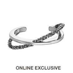 Crystal Crossover Cuff Bracelet