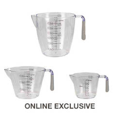 3-Piece Plastic Measuring Cup Set