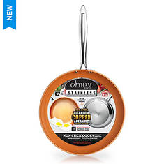 Gotham Steel Stainless Steel Nonstick Copper 12" Frying Pan - Opened Item