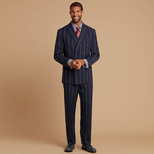 Double-Breasted Suit Set