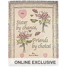 Personalization Sister by Chance Throw